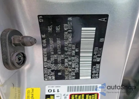 2015 Toyota Sienna Le z USA, uszkodzony, nr VIN 5TDKK3DC7FS569751